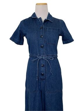 Madewell Denim Wide Leg utility jumpsuit